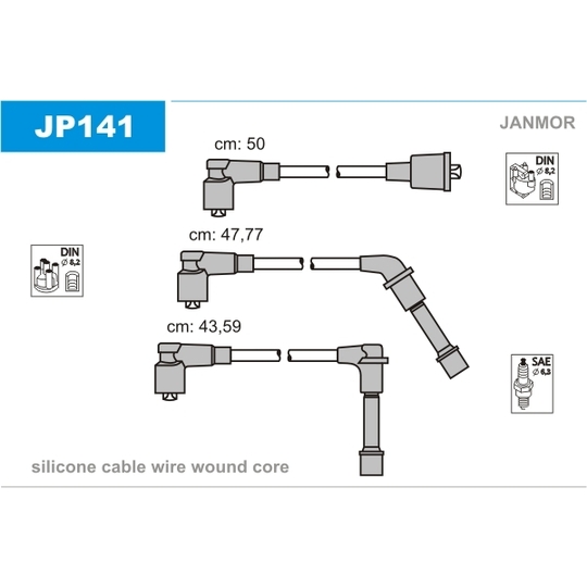 JP141 - Süütesüsteemikomplekt 