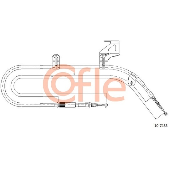 10.7483 - Cable, parking brake 