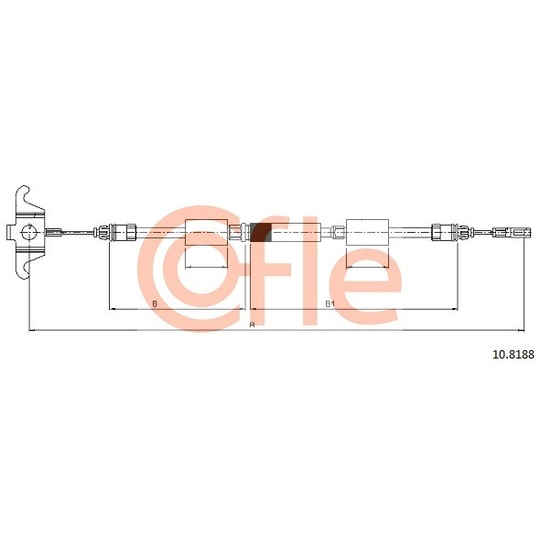 10.8188 - Cable, parking brake 