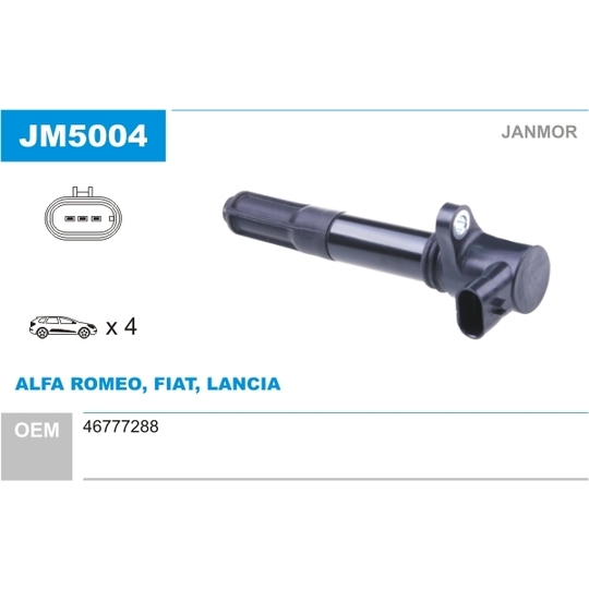 JM5004 - Ignition coil 