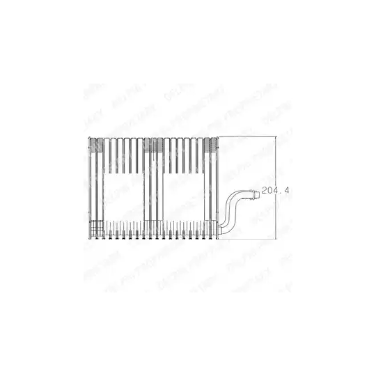 TSP0525001V - Evaporator, air conditioning 