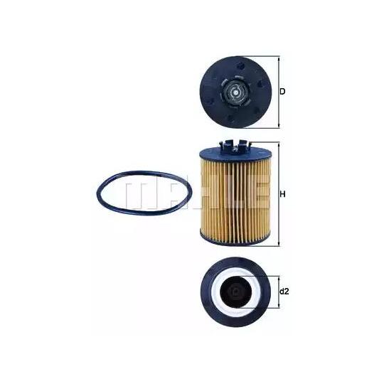 OX 173D - Oil filter 