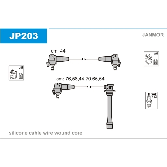 JP203 - Süütesüsteemikomplekt 