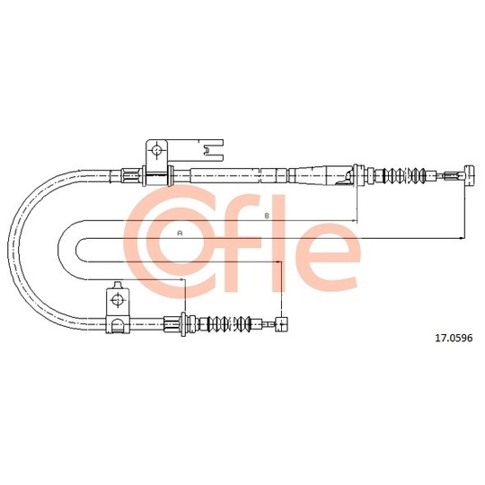 17.0596 - Cable, parking brake 