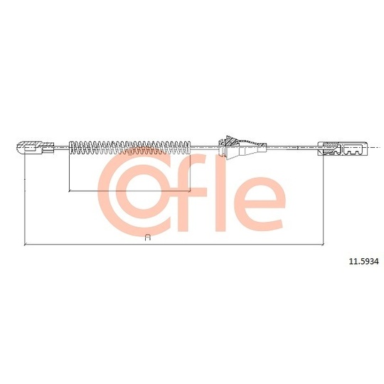 11.5934 - Cable, parking brake 