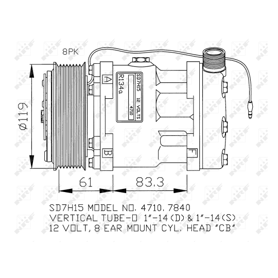 32132G - Kompressori, ilmastointilaite 