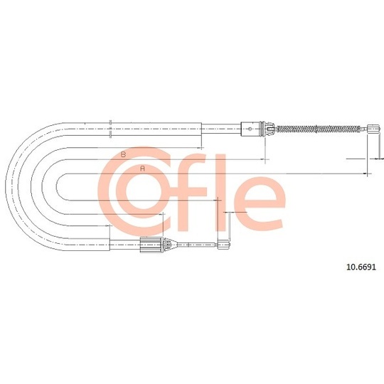 10.6691 - Cable, parking brake 