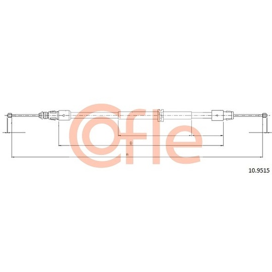 10.9515 - Cable, parking brake 