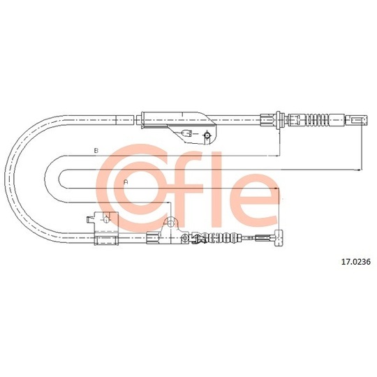 17.0236 - Cable, parking brake 