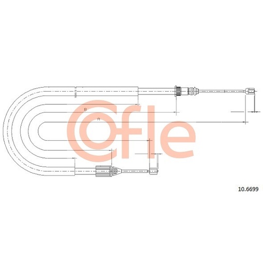 10.6699 - Cable, parking brake 