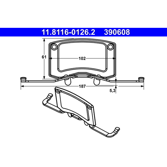 11.8116-0126.2 - Spring, brake caliper 