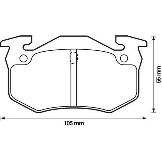 571744J-AS - Brake Pad Set, disc brake 