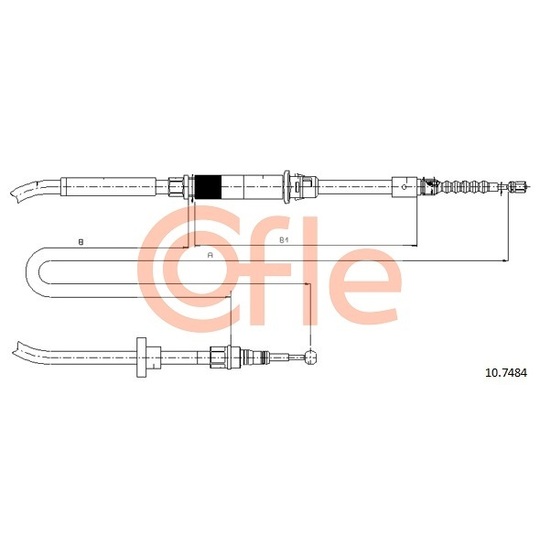 10.7484 - Cable, parking brake 