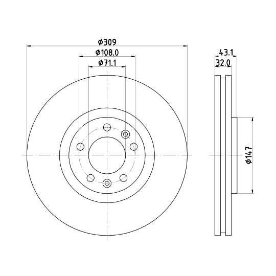 MDC1495 - Brake Disc 