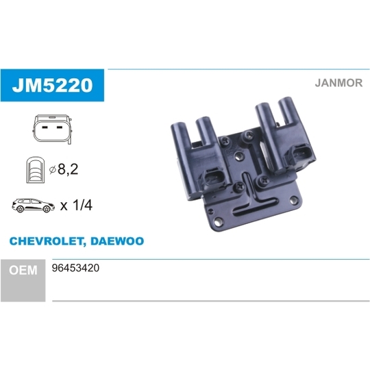 JM5220 - Ignition coil 