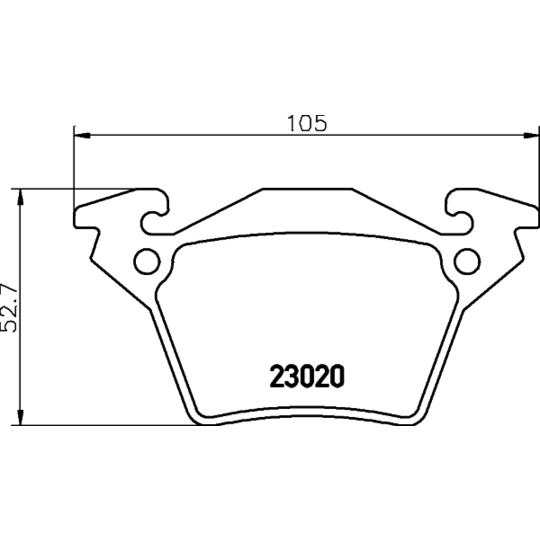 MDB2002 - Brake Pad Set, disc brake 