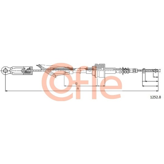 1252.8 - Clutch Cable 
