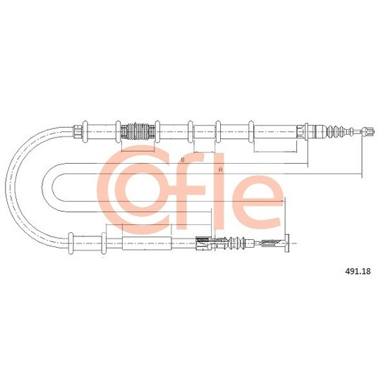 491.18 - Cable, parking brake 