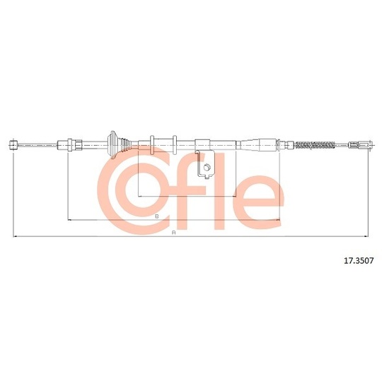 17.3507 - Cable, parking brake 