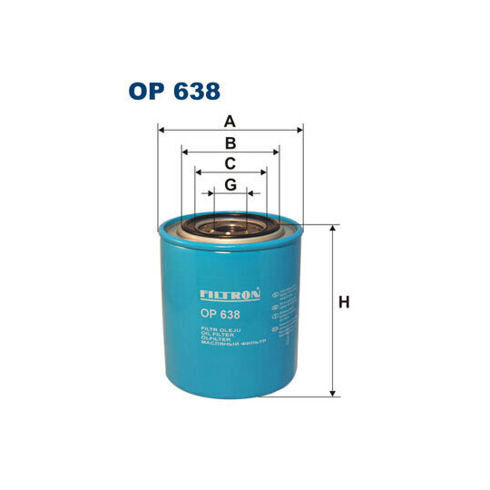 OP 638 - Oil filter 