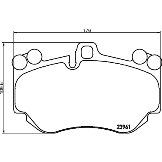 MDB2741 - Brake Pad Set, disc brake 