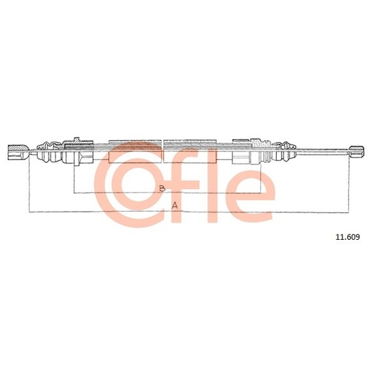 11.609 - Cable, parking brake 
