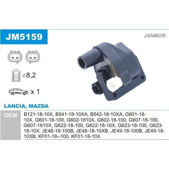 JM5159 - Ignition coil 