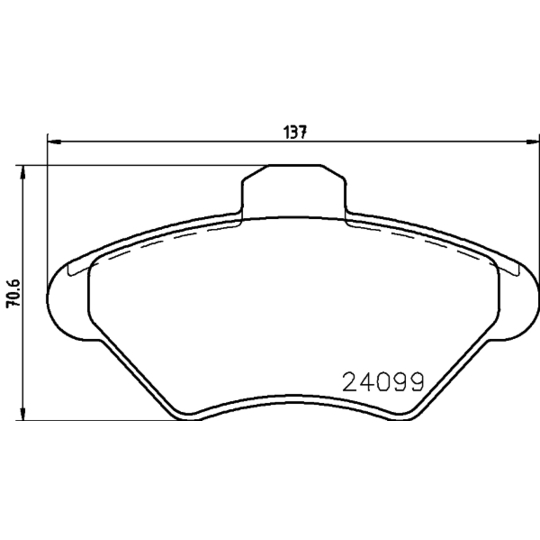 MDB1781 - Brake Pad Set, disc brake 