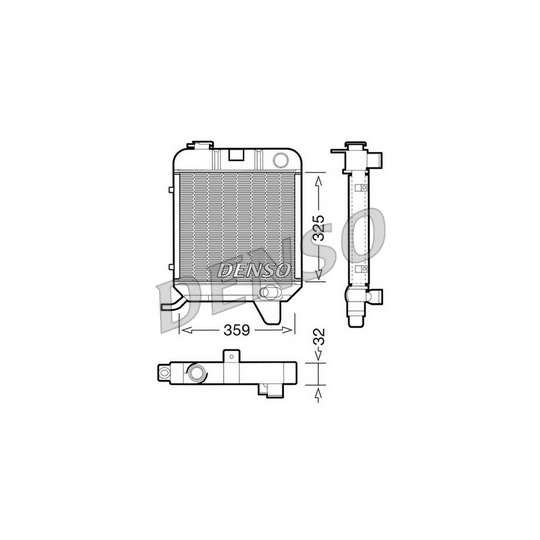 DRM21040 - Radiaator, mootorijahutus 