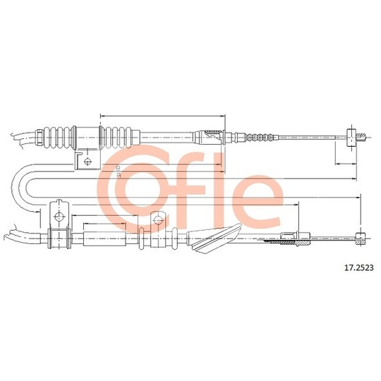 17.2523 - Cable, parking brake 