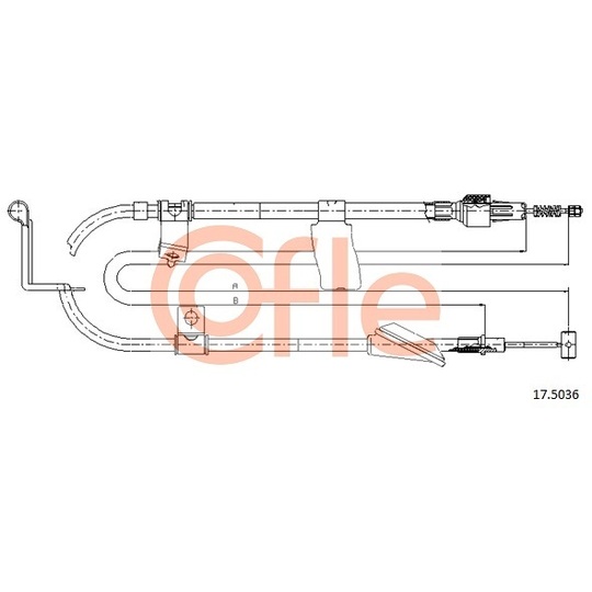 17.5036 - Cable, parking brake 