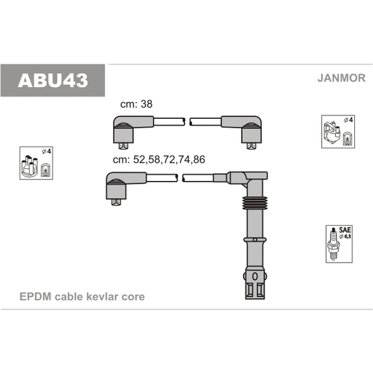 ABU43 - Ignition Cable Kit 