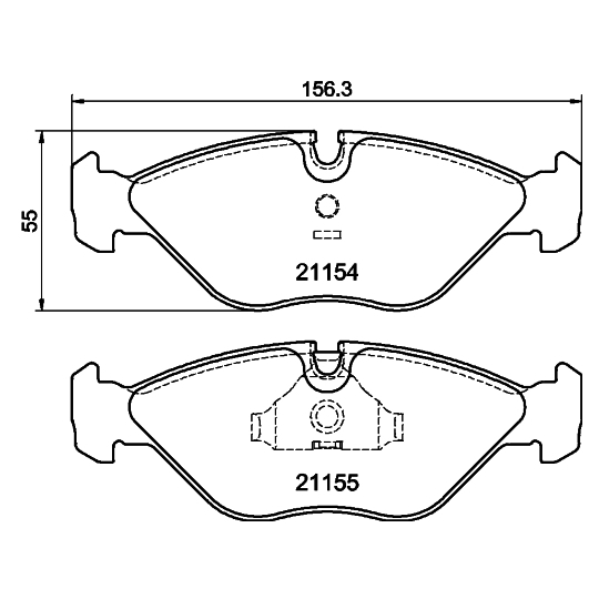 MDB1460 - Brake Pad Set, disc brake 