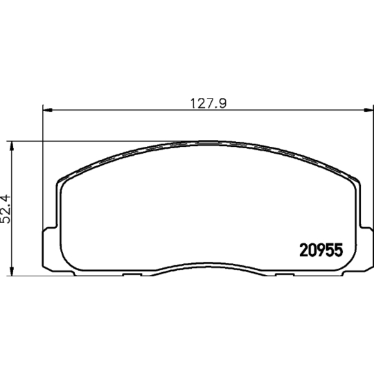 MDB1237 - Brake Pad Set, disc brake 