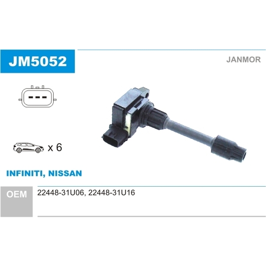 JM5052 - Ignition coil 