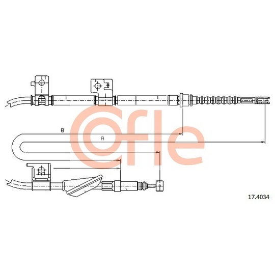 17.4034 - Cable, parking brake 