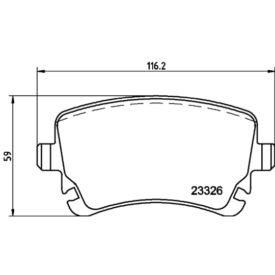 MDB2673 - Brake Pad Set, disc brake 