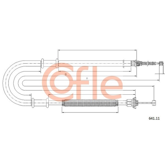 641.11 - Cable, parking brake 