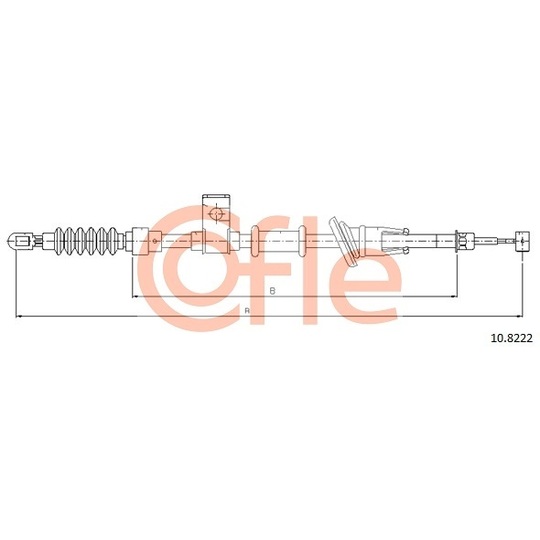 10.8222 - Cable, parking brake 