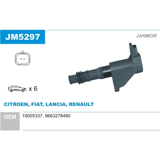 JM5297 - Ignition coil 