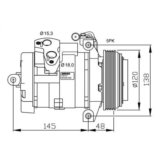 32470G - Kompressori, ilmastointilaite 