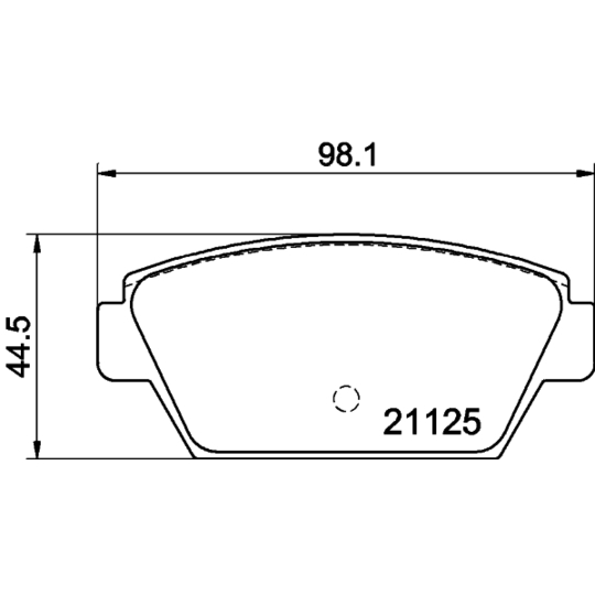 MDB1313 - Brake Pad Set, disc brake 