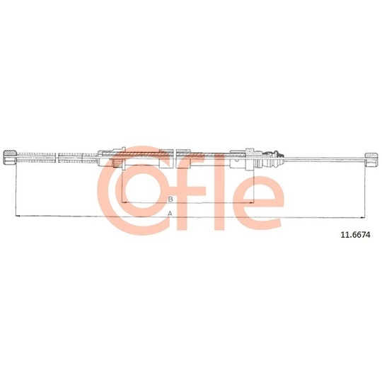 11.6674 - Cable, parking brake 