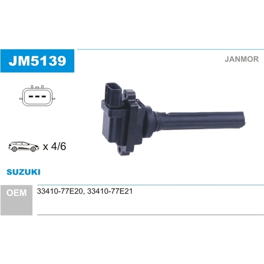 JM5139 - Ignition coil 