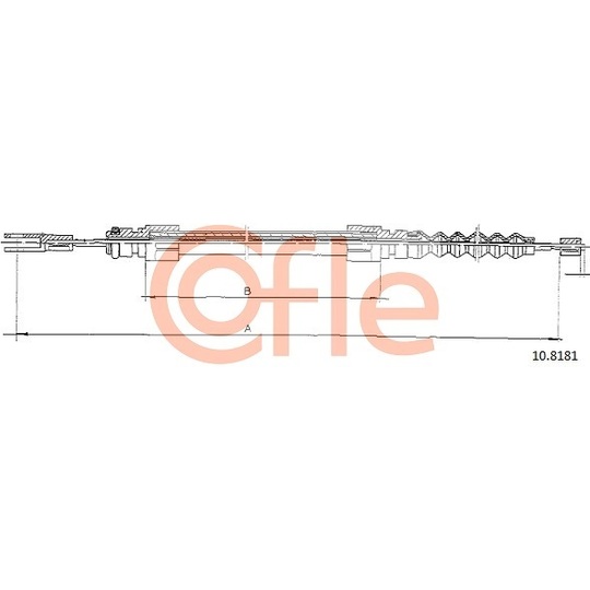 10.8181 - Cable, parking brake 