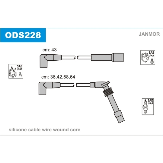 ODS228 - Ignition Cable Kit 
