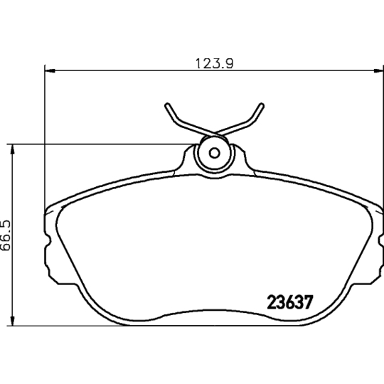 MDB1782 - Brake Pad Set, disc brake 