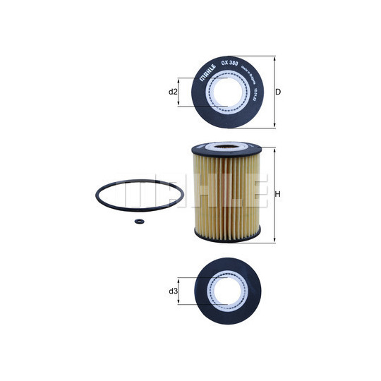 OX 380D - Oil filter 