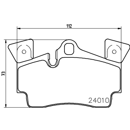 MDB2742 - Brake Pad Set, disc brake 