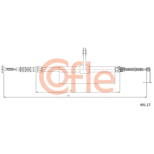 491.17 - Cable, parking brake 